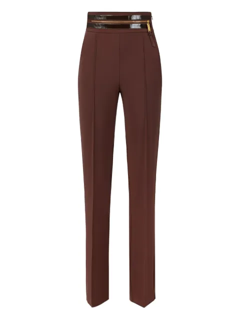 Elisabetta Franchi high-waistband zip trousers