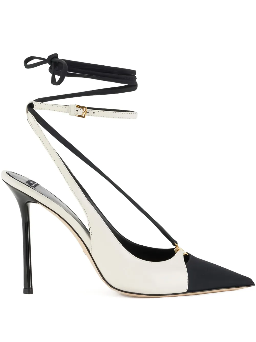 Elisabetta Franchi two-toned stiletto-heel pumps | White | Image 1
