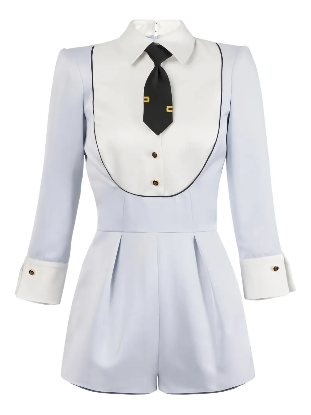 Elisabetta Franchi tie duchess-detail jumpsuit | Blue | Image 1