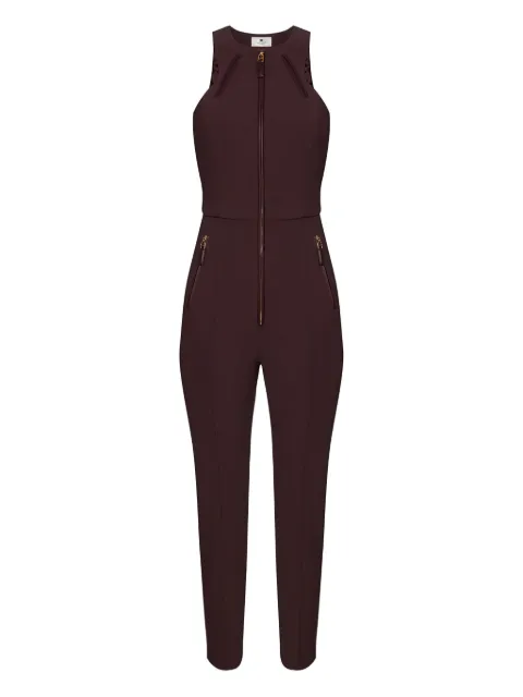Elisabetta Franchi zip halterneck jumpsuit