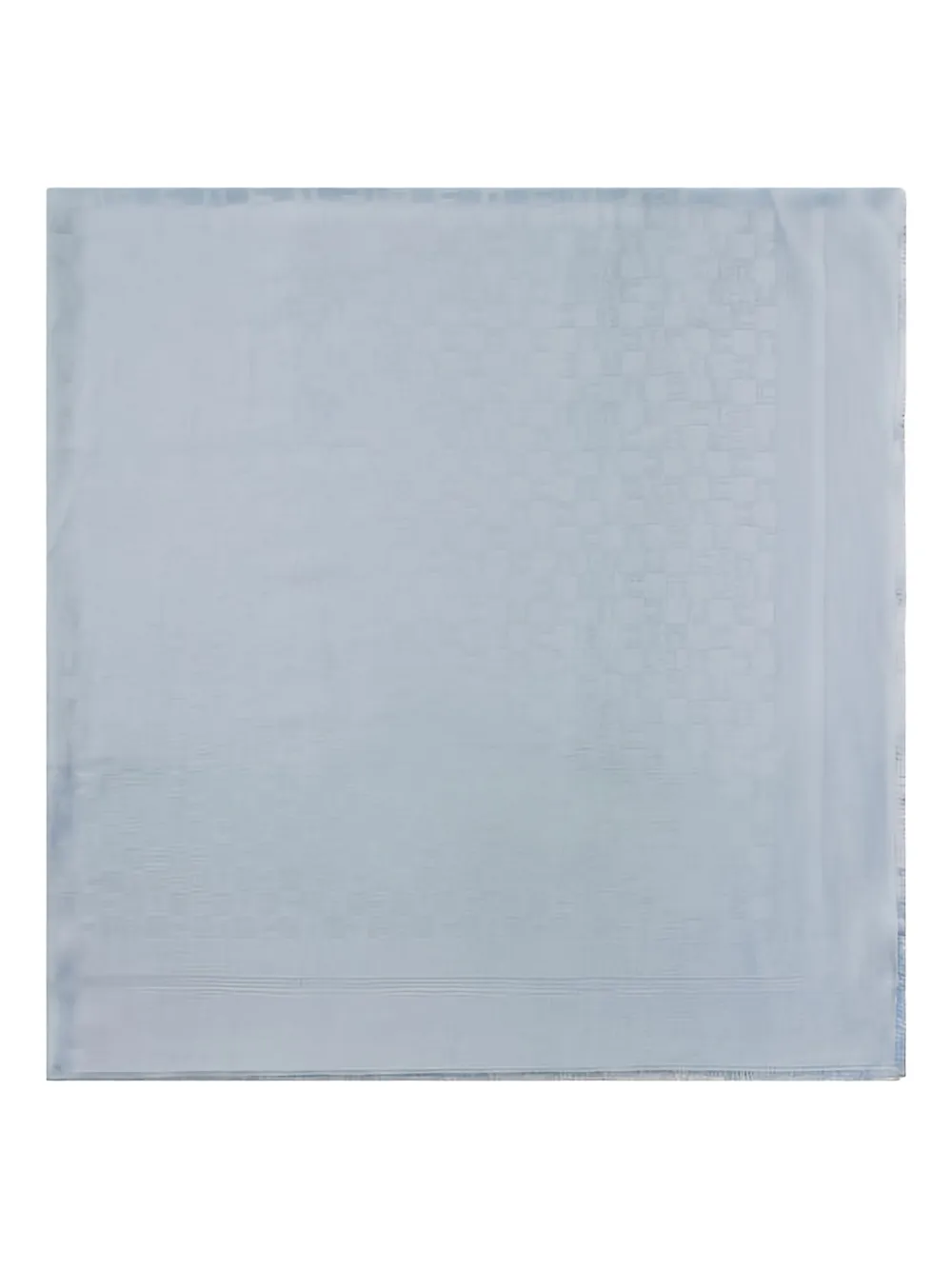Elisabetta Franchi Logo-pattern Frayed-edge Scarf In Blue