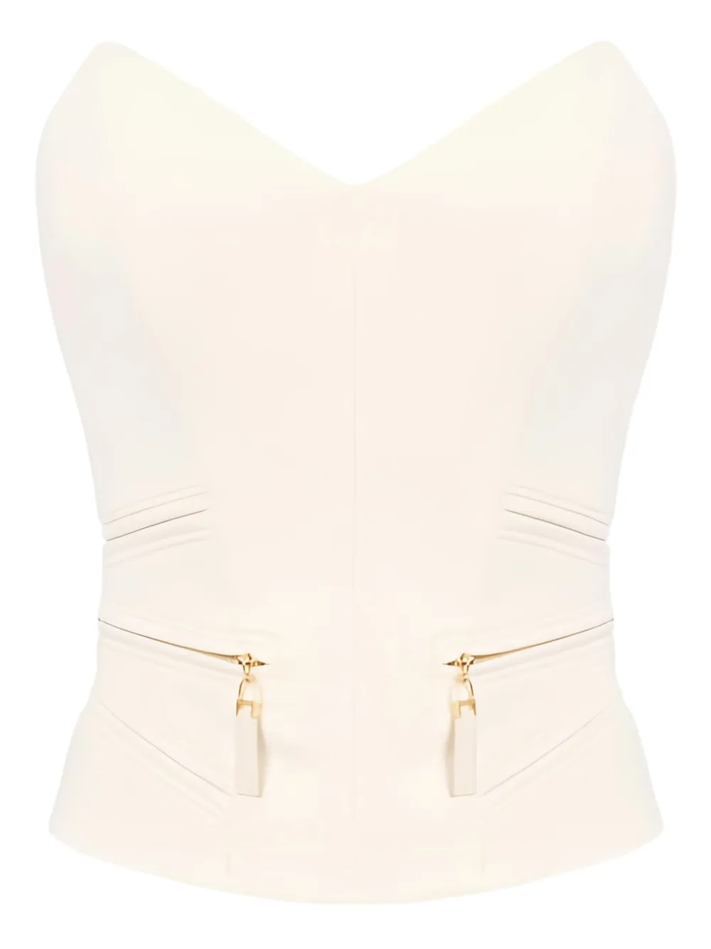 Elisabetta Franchi top con detalle de cierre | neutro | Image 1