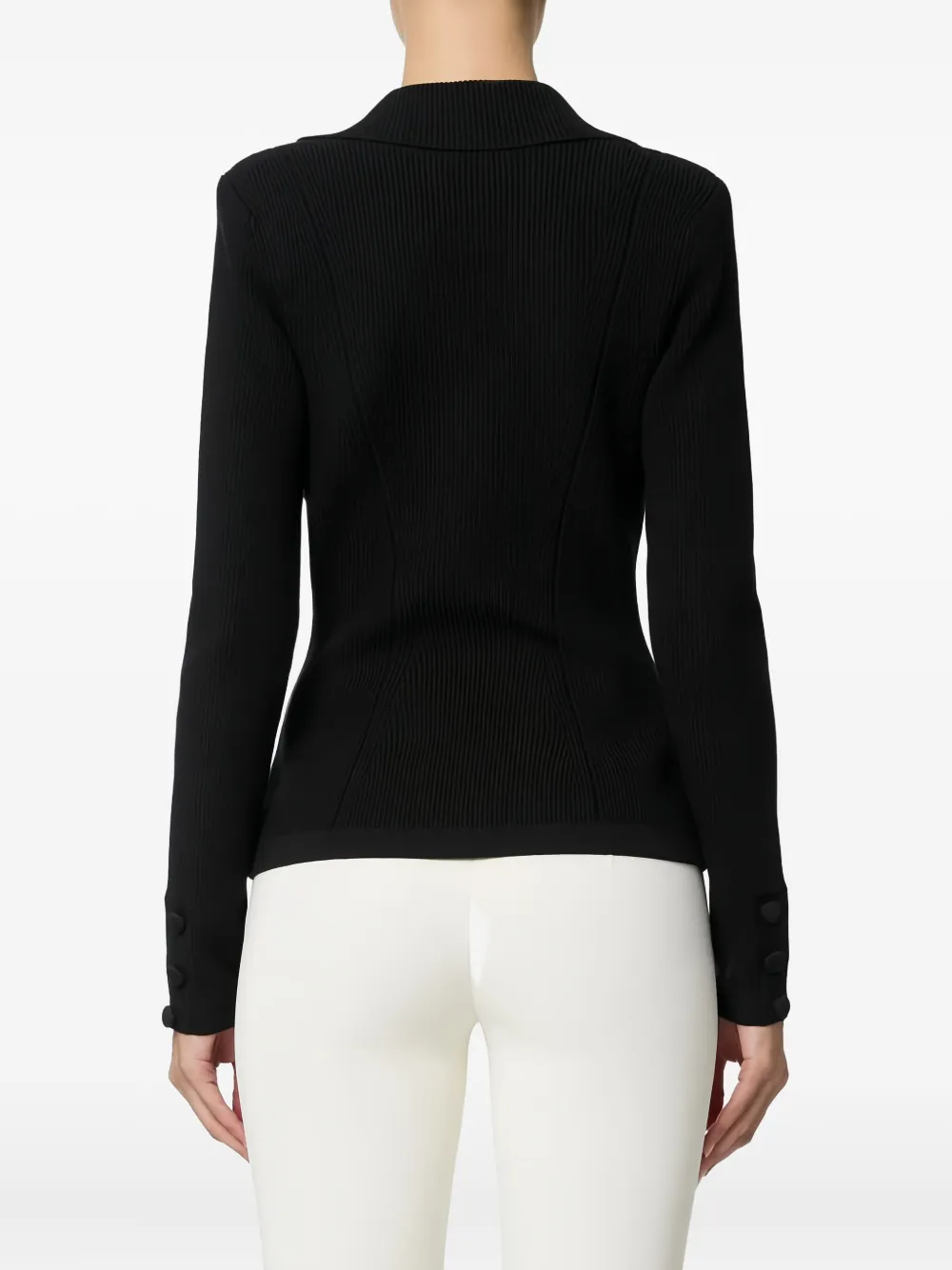 Elisabetta Franchi Double-breasted Lapels Knit Jacket In Multi