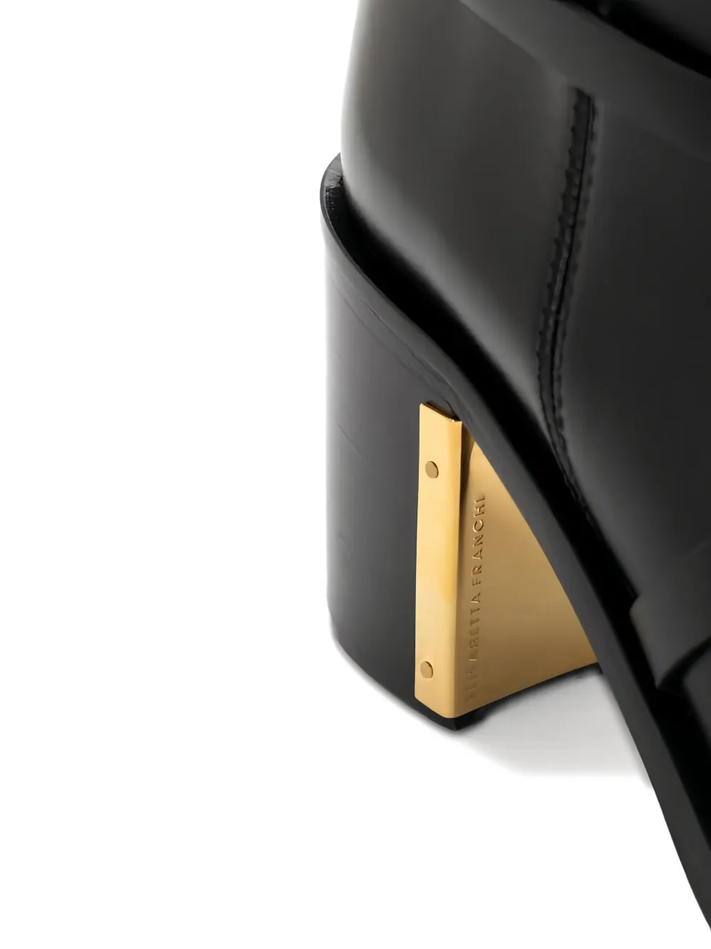 Elisabetta Franchi Laarzen met gespdetail Zwart