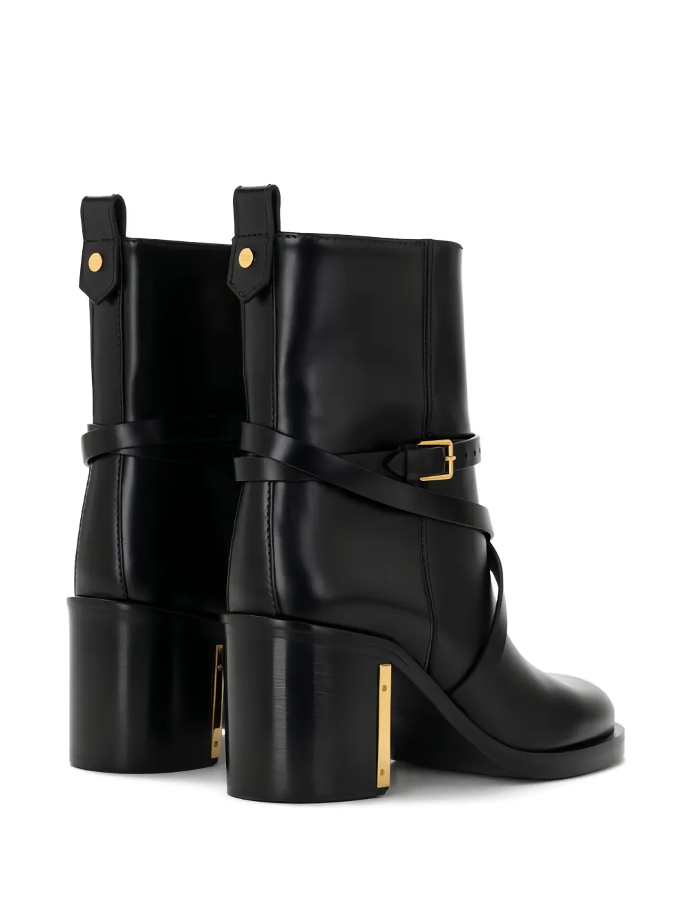 Elisabetta Franchi Laarzen met gespdetail Zwart