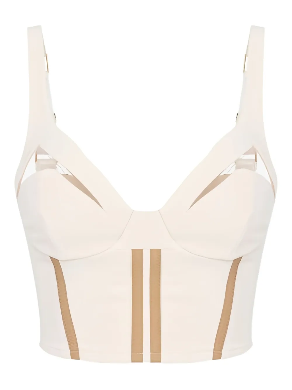 Elisabetta Franchi top con aberturas | neutro | Image 1