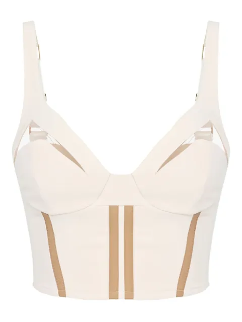 Elisabetta Franchi cut-out ribbon top