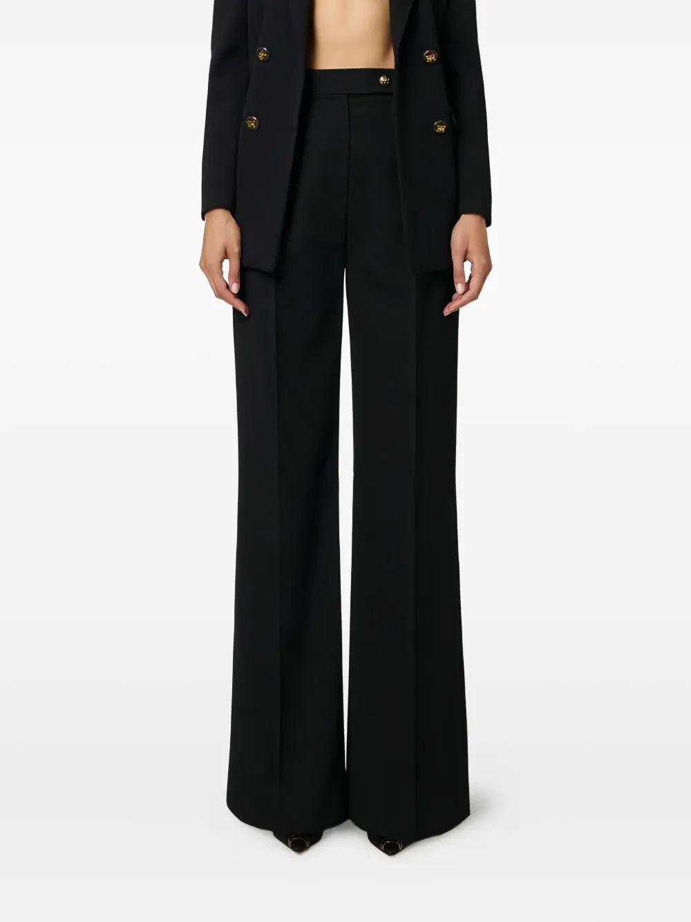 Elisabetta Franchi  button-detail trousers | Wide-Leg Pants | Image 2