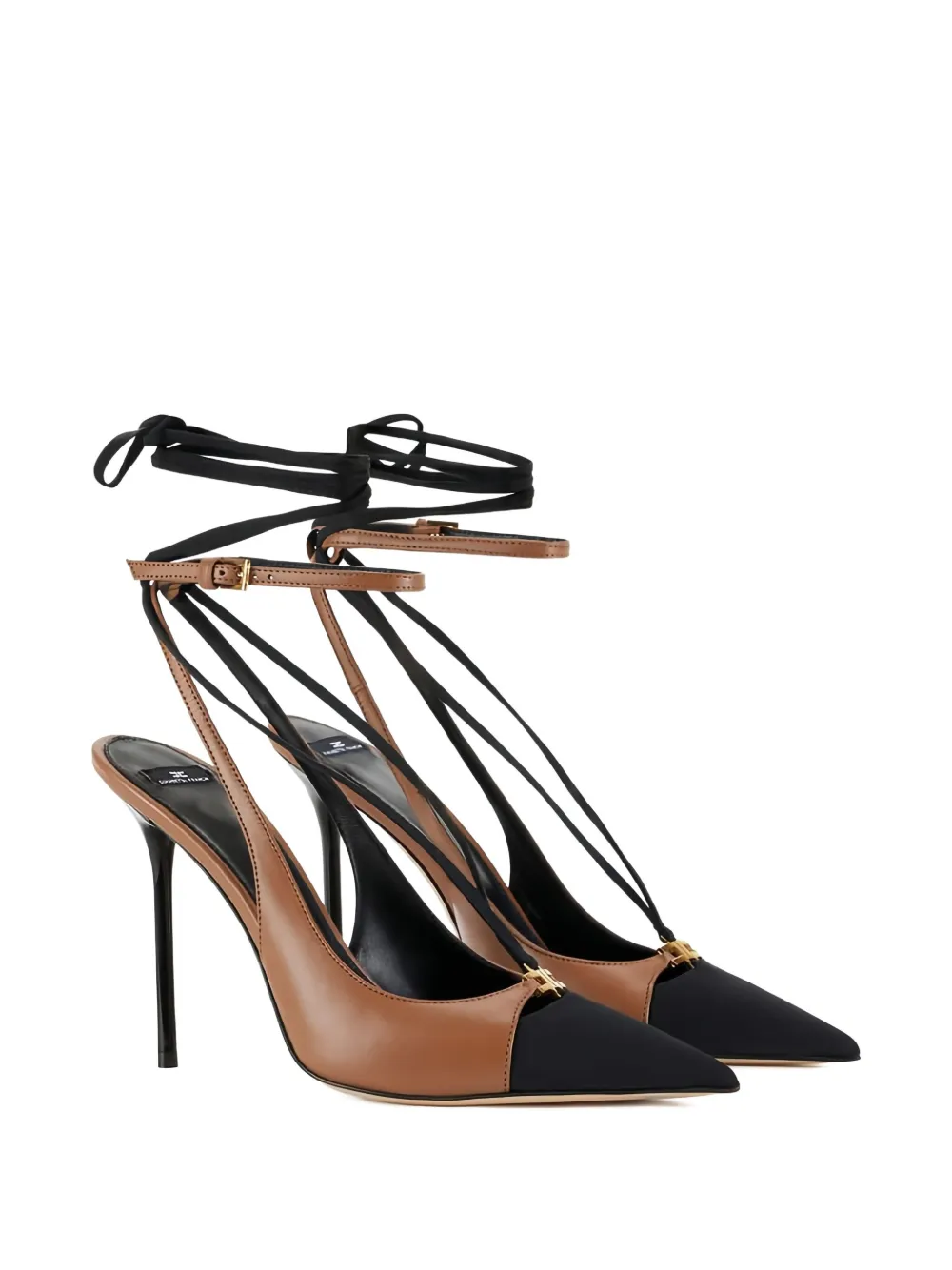 Elisabetta Franchi tapered toe leather pumps | Heeled Pumps | Image 2