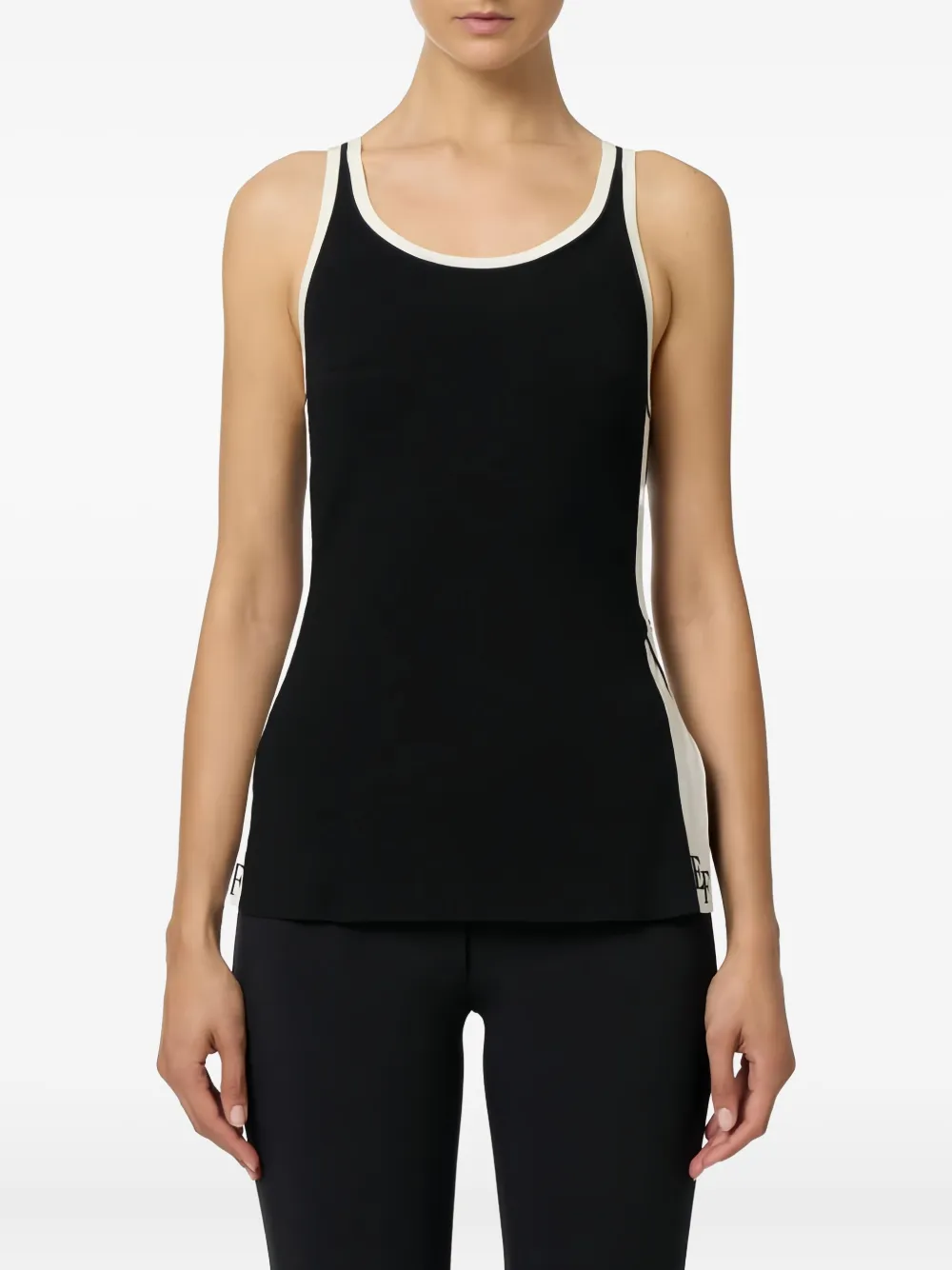 Elisabetta Franchi shiny-band logo-detail top | Vests & Tank Tops | Image 2