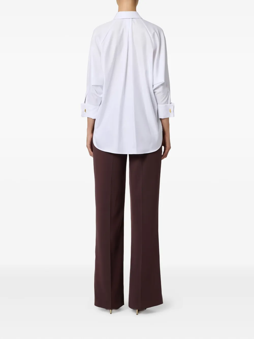 Elisabetta Franchi Cotton Jumpsuit In White