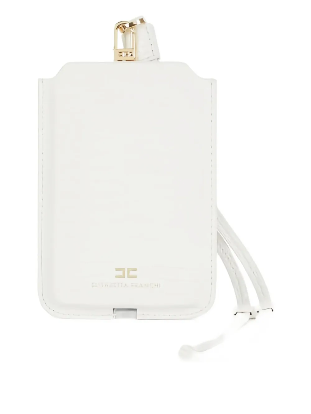 Elisabetta Franchi Crocodile-print Phone Case In White