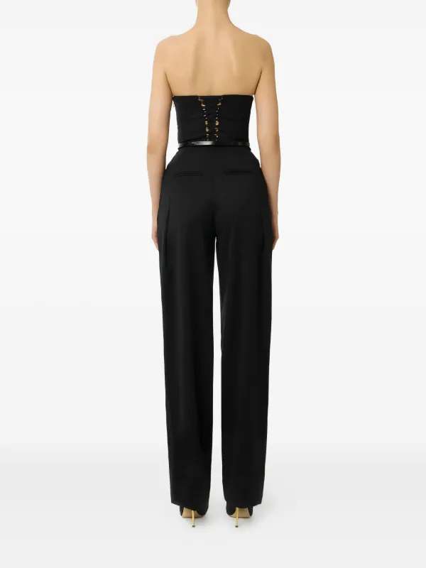 Elisabetta Franchi ベルテッド ジャンプスーツ | ブラック | FARFETCH JP