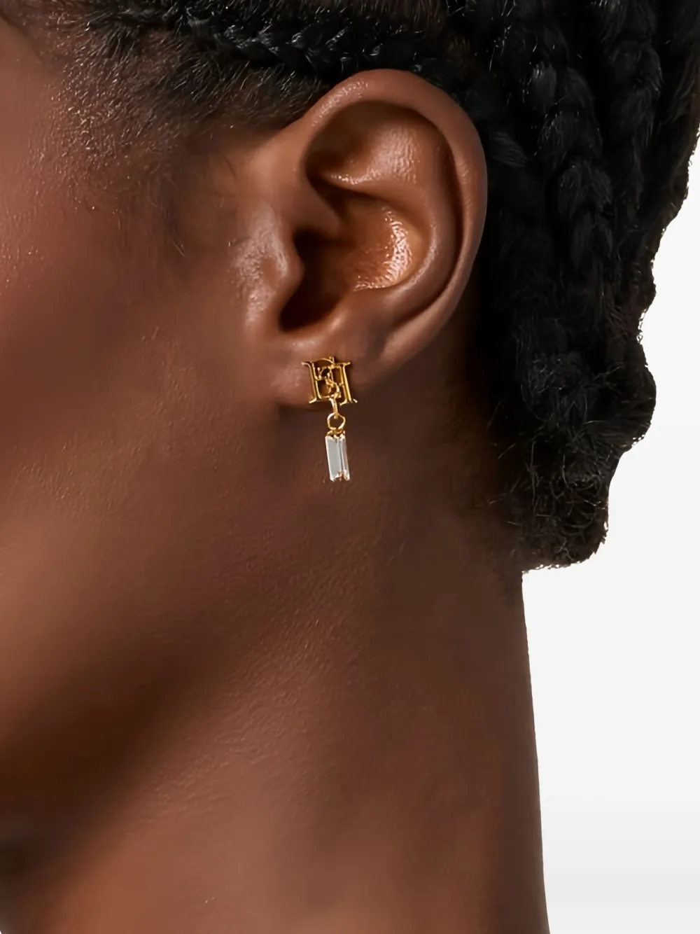 Elisabetta Franchi logo-plaque earrings | Image 2