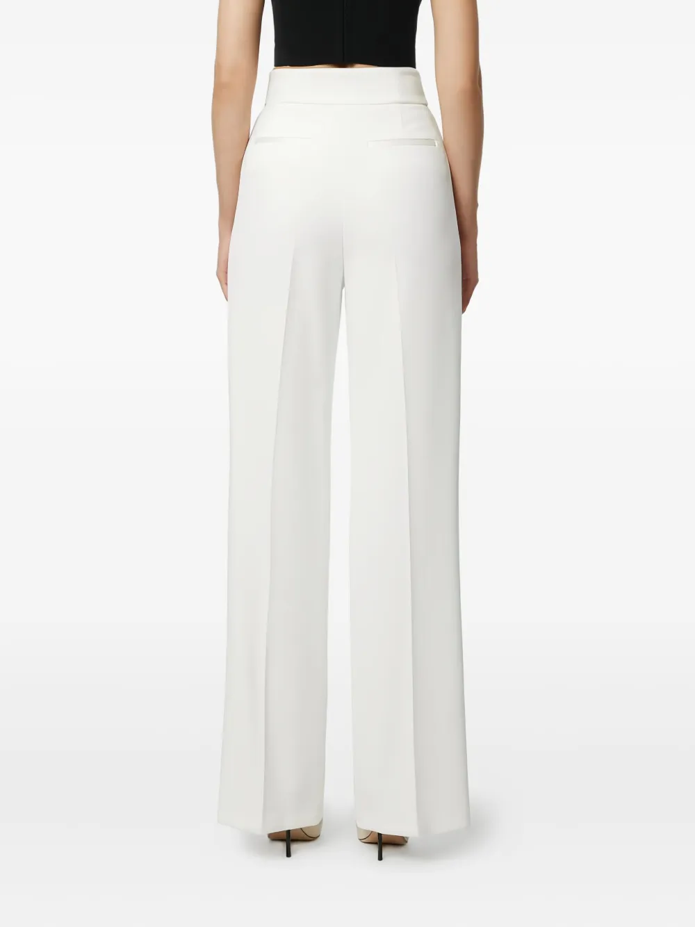 Elisabetta Franchi Pleated Palazzo Pants In Multi