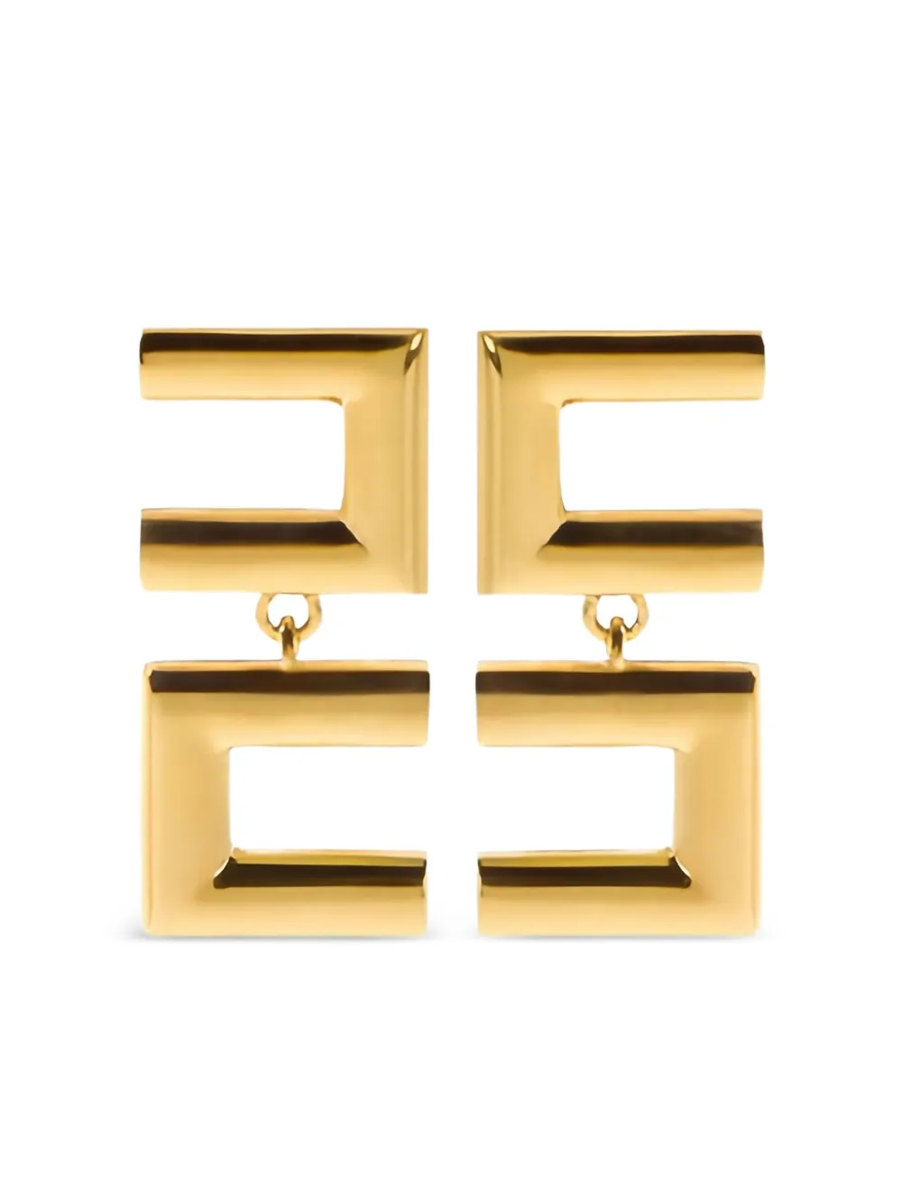 Elisabetta Franchi deconstructed logo earrings - Oro