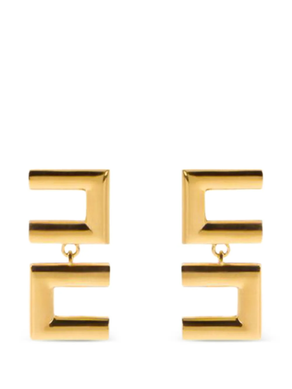 Elisabetta Franchi deconstructed logo earrings - Oro