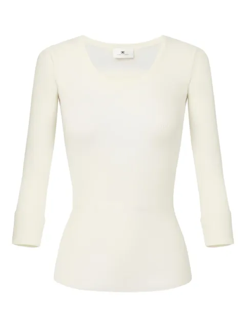 Elisabetta Franchi — ribbed chain knit top