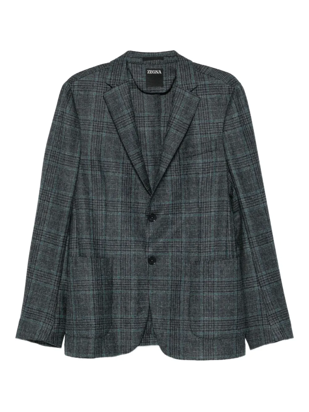Zegna plaid-pattern jacket | Green | Image 1