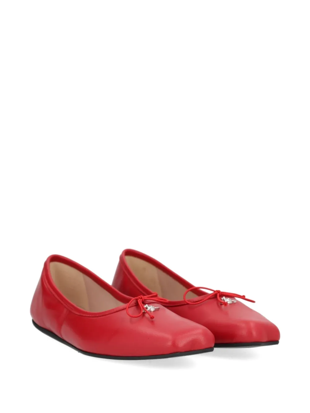 Vivienne Westwood Orb-plaque ballet flats - Rood