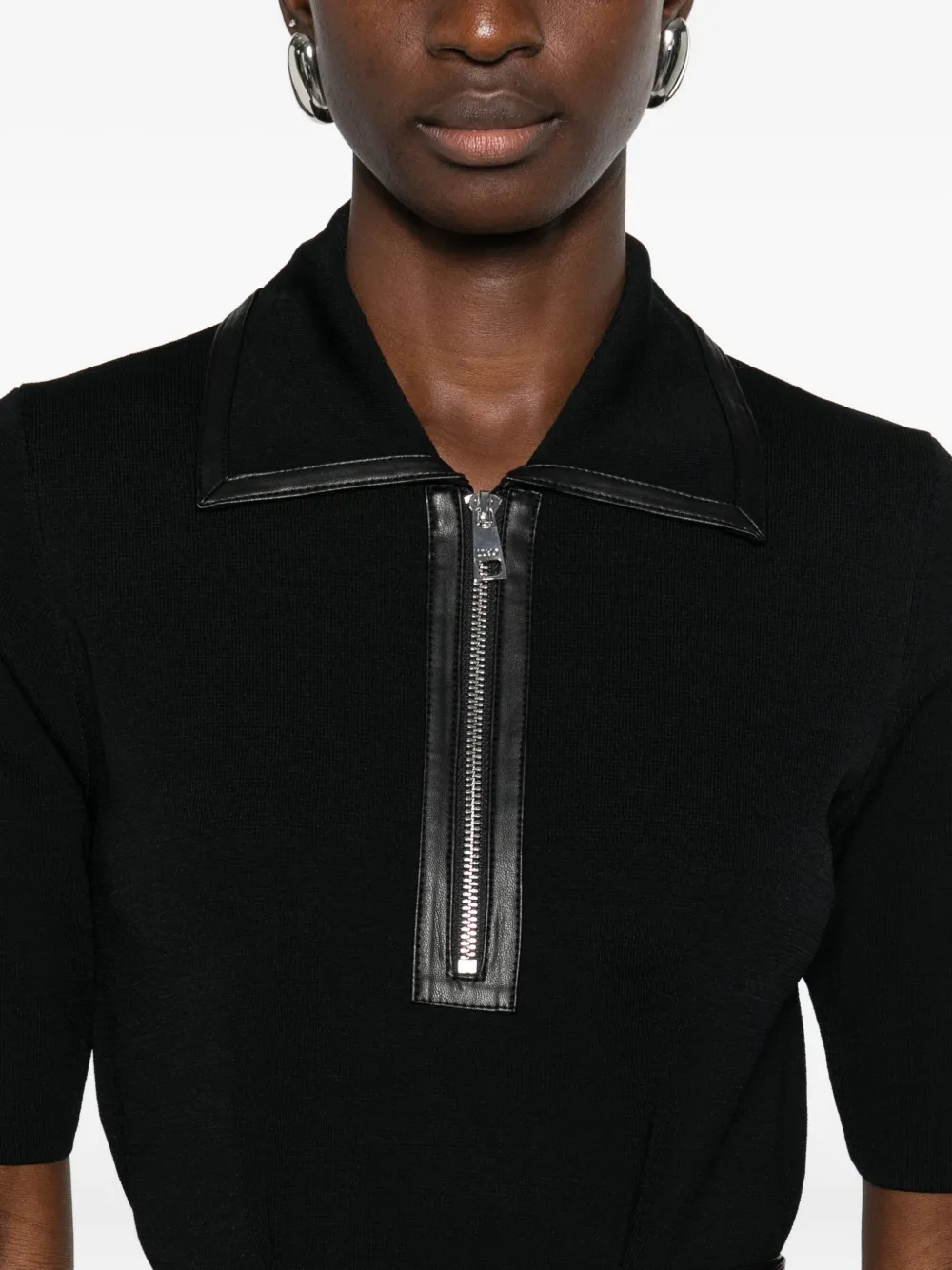 LIU JO Jurk met ritskraag Zwart