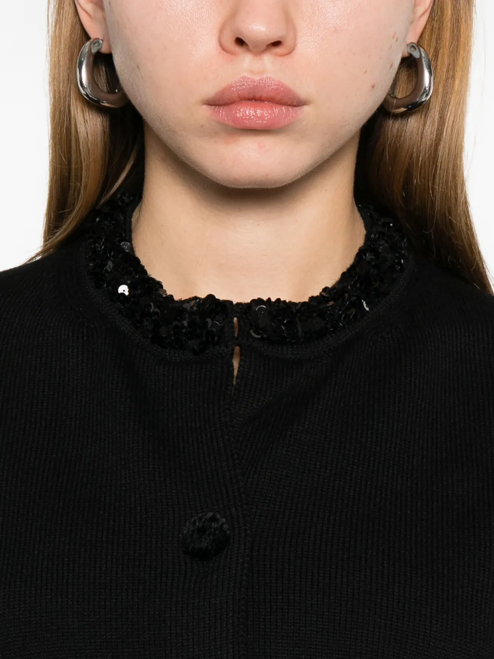 Jil Sander Vest van scheerwol 001 BLACK