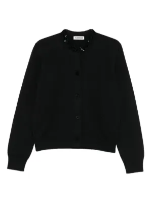 MM6 Maison Margiela ニット カーディガン | ブラック | FARFETCH JP