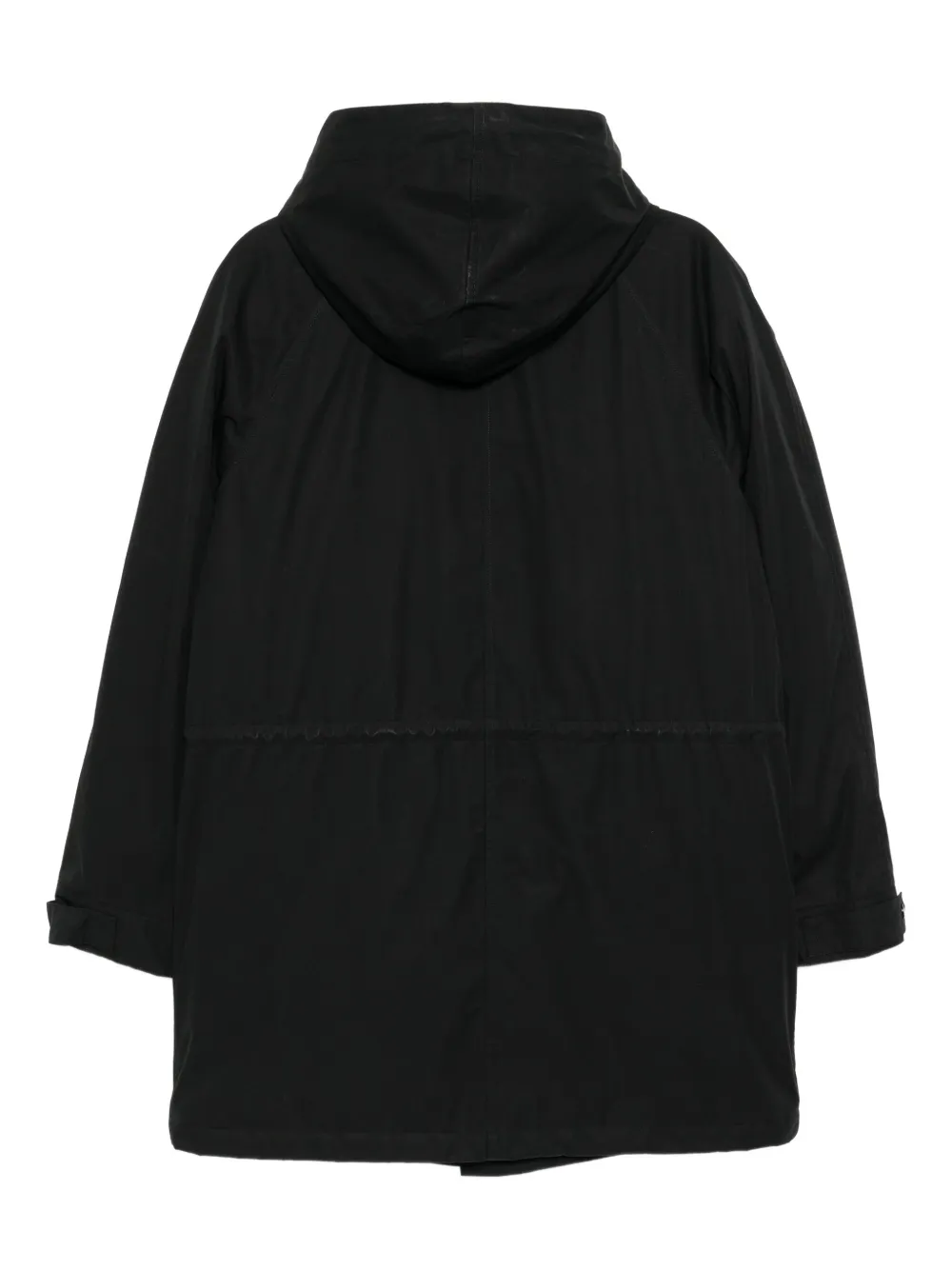 Yves Salomon Melange parka Zwart