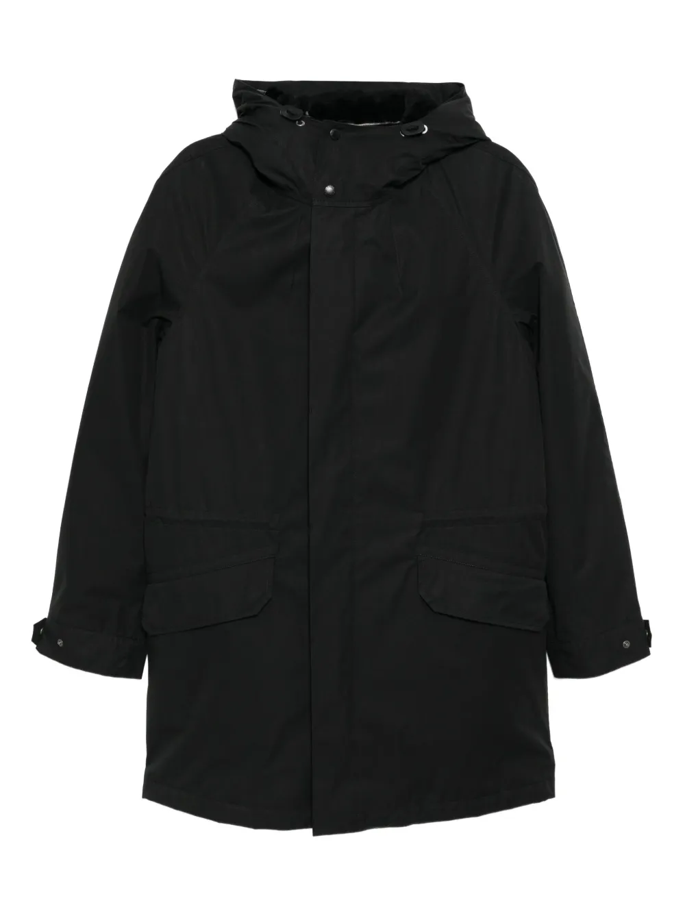 Yves Salomon Melierter Parka - Schwarz