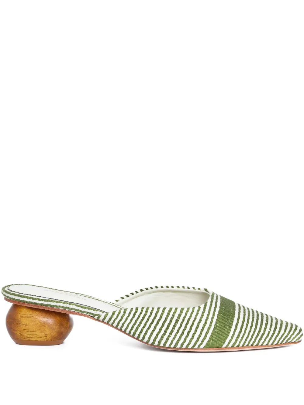 Sarah Chofakian 30mm Guest Room mules Groen