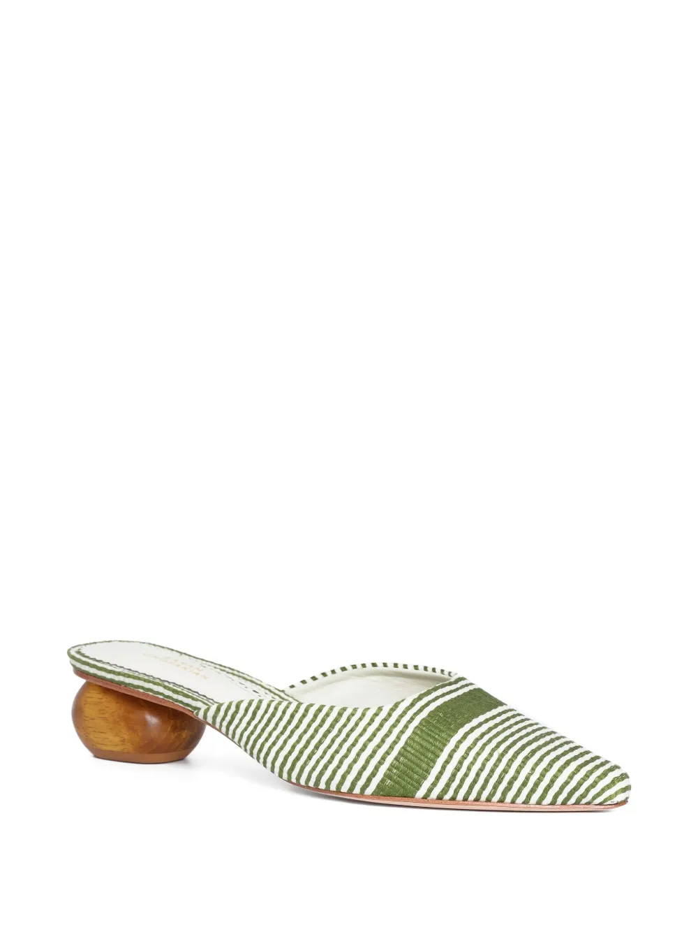 Sarah Chofakian 30mm Guest Room mules Groen