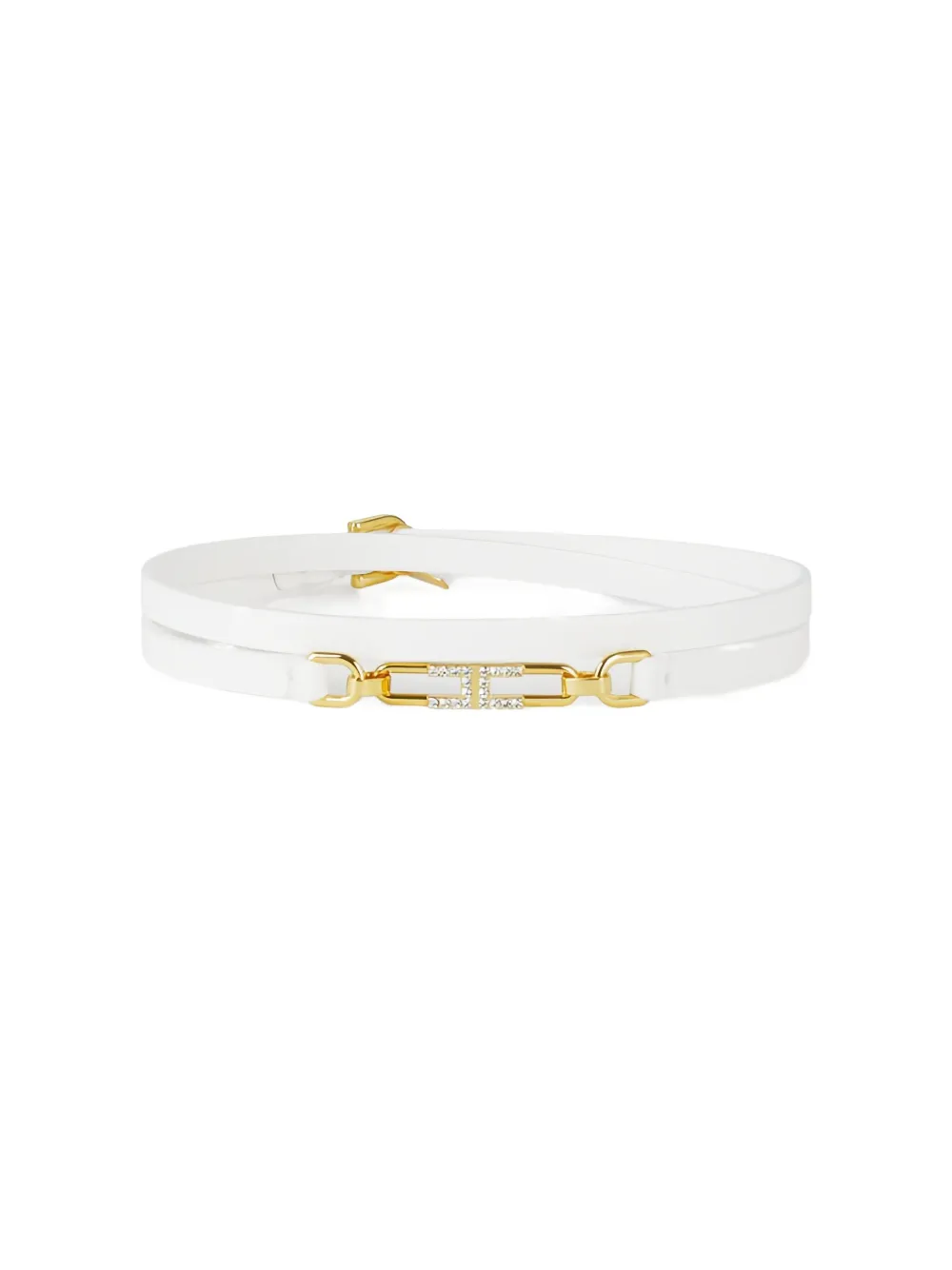Elisabetta Franchi Logo-detail Necklace In White