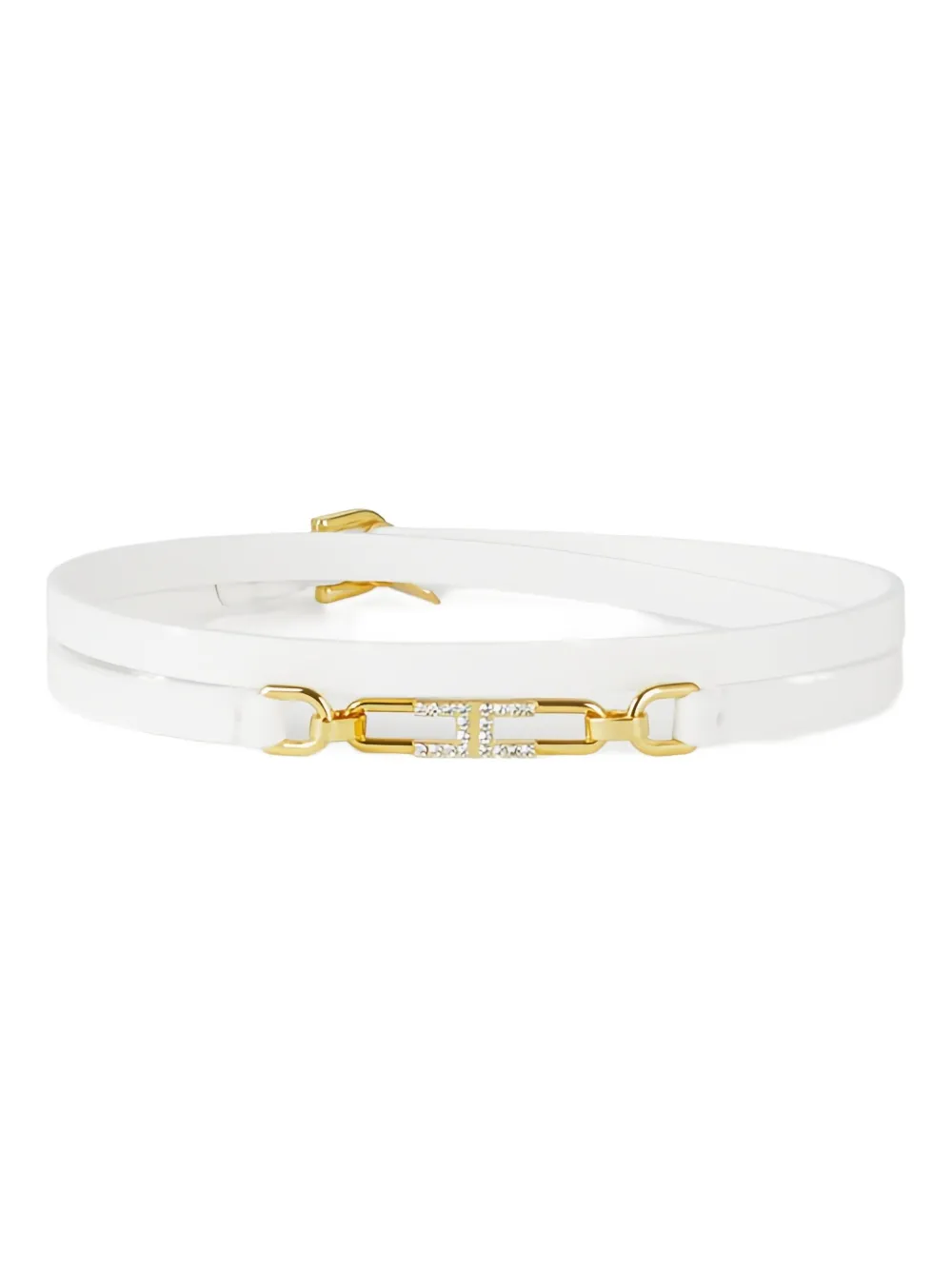 Elisabetta Franchi Logo-detail Necklace In White