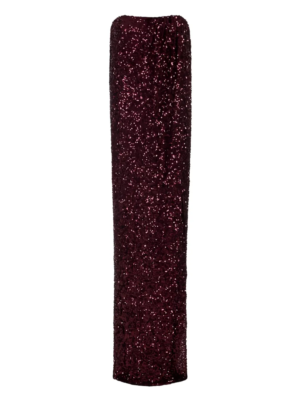 Elisabetta Franchi Sequin-embellished Maxi Dress In Red