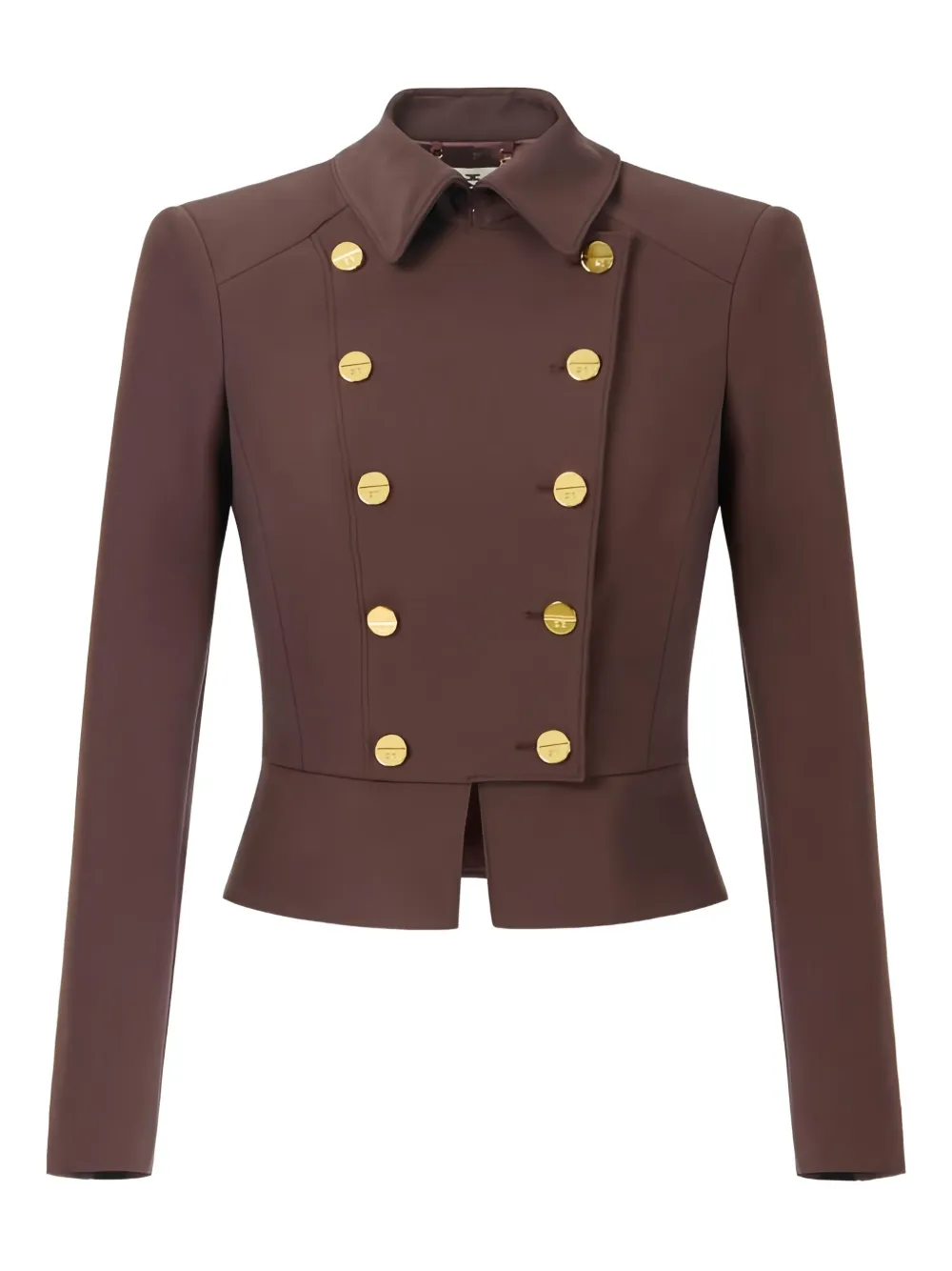 Elisabetta Franchi button double-breasted jacket | Brown | Image 1