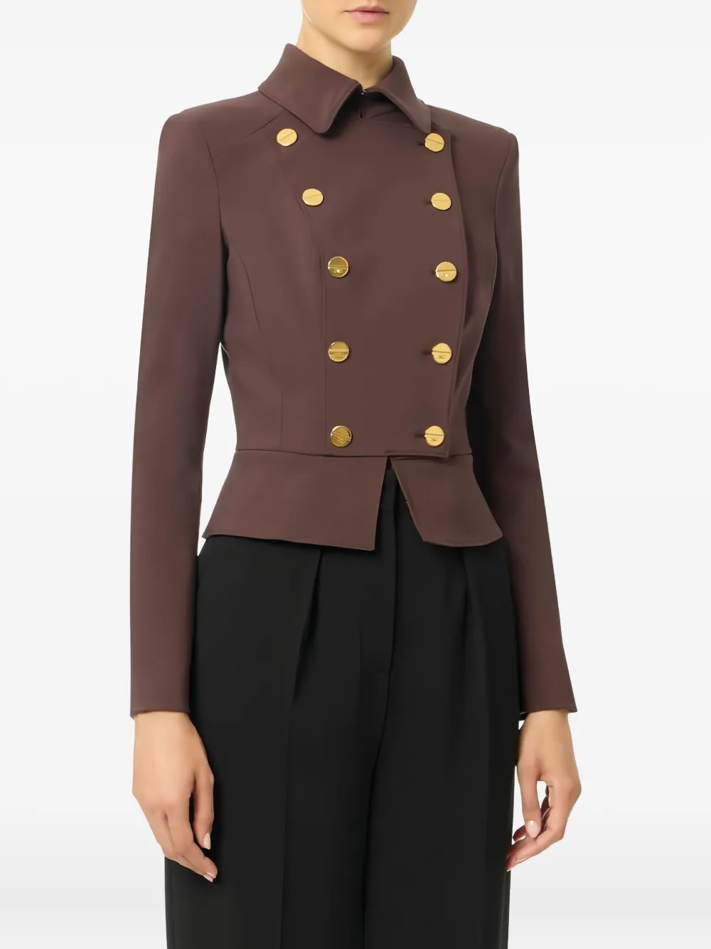 Elisabetta Franchi button double-breasted jacket | Fitted Jackets | Image 2