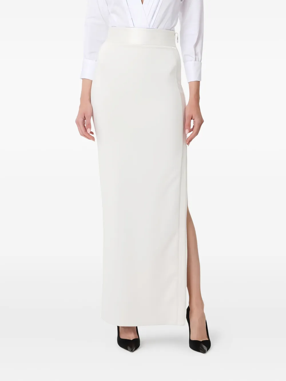 Elisabetta Franchi logo-piping maxi skirt | Straight Skirts | Image 2