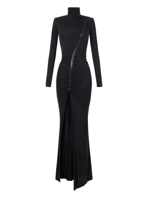 Elisabetta Franchi high-neck draping maxi dress