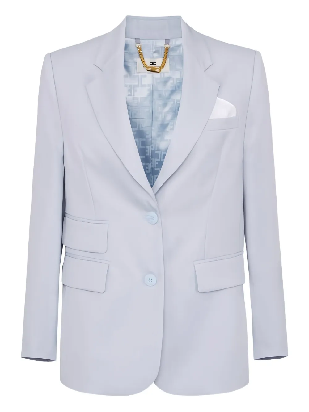 Elisabetta Franchi pocket-square single-breasted jacket | Blue | Image 1