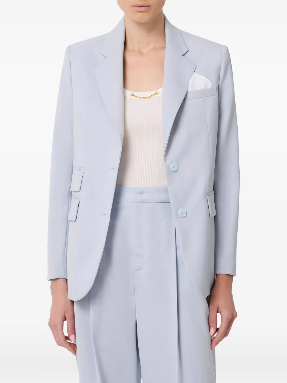 Elisabetta Franchi pocket-square single-breasted jacket | Fitted Jackets | Image 2