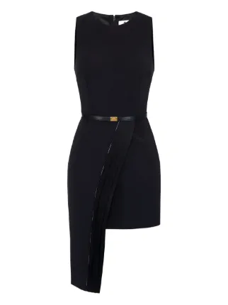 Elisabetta Franchi アシンメトリーパネル ドレス | ブラック