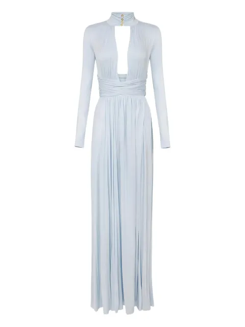 Elisabetta Franchi draped crossover maxi dress