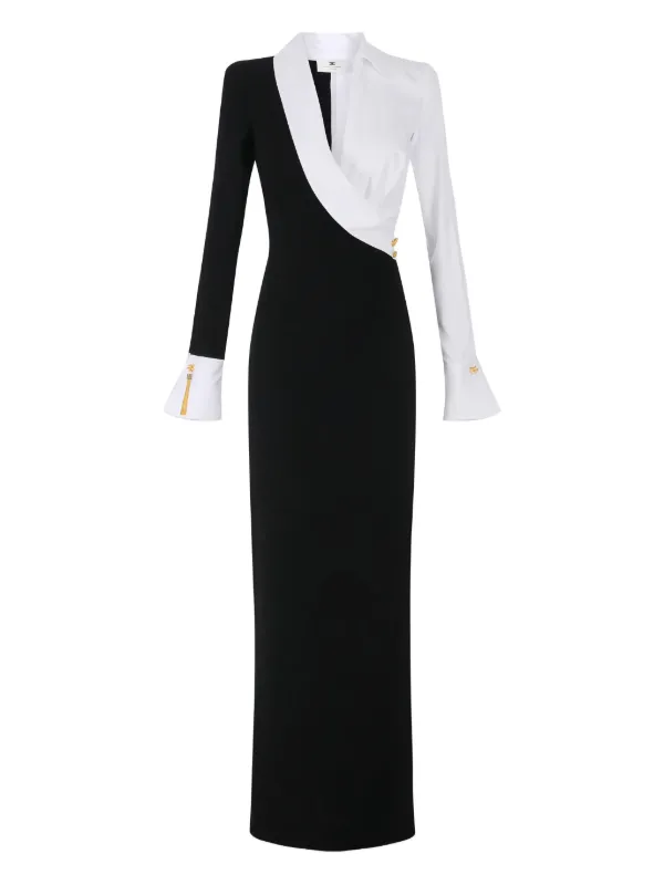chinese dress ladies Pink Mixed Print Button Down Front Tie Side Slits Shirt Dress main image 1