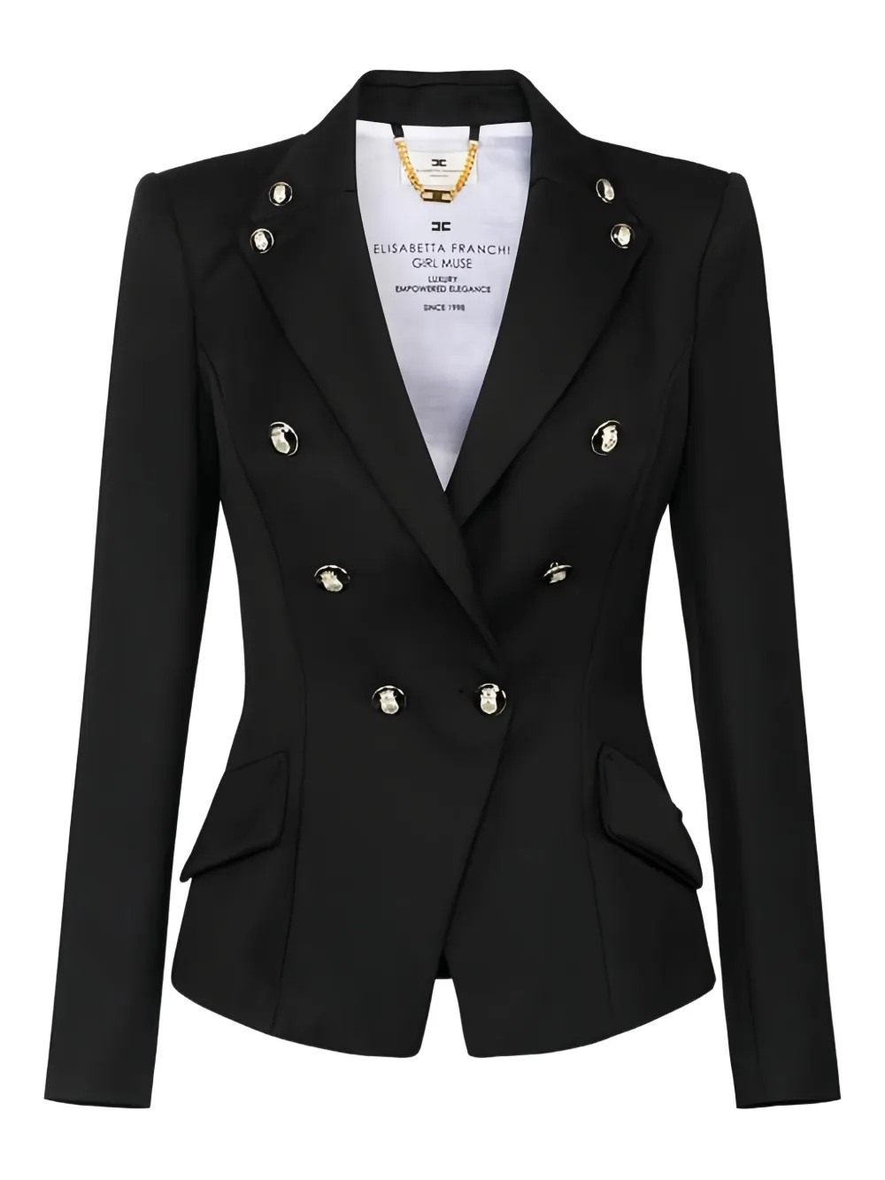 Elisabetta Franchi double-breasted jacket | Black | Image 1
