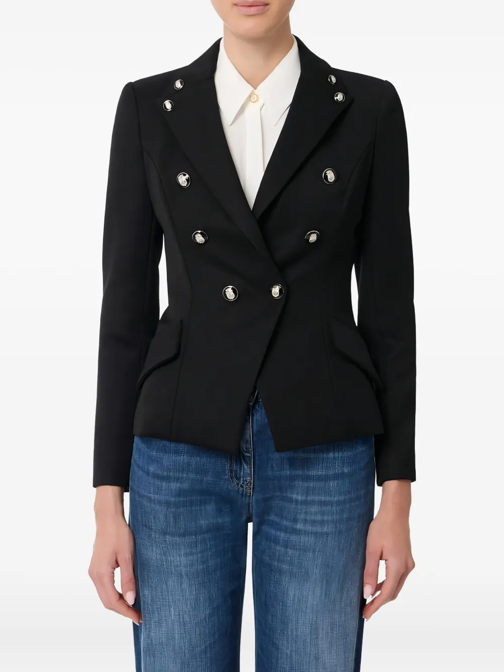 Elisabetta Franchi double-breasted jacket | Blazers | Image 2
