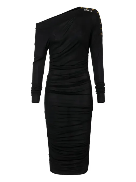 Elisabetta Franchi draping asymmetric jersey dress