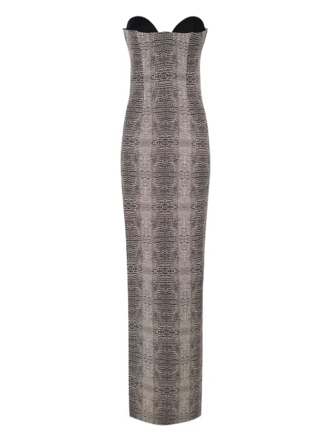 Elisabetta Franchi Red Carpet python-printed dress