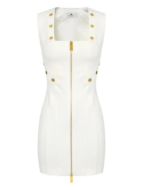 Elisabetta Franchi topstitching button dress