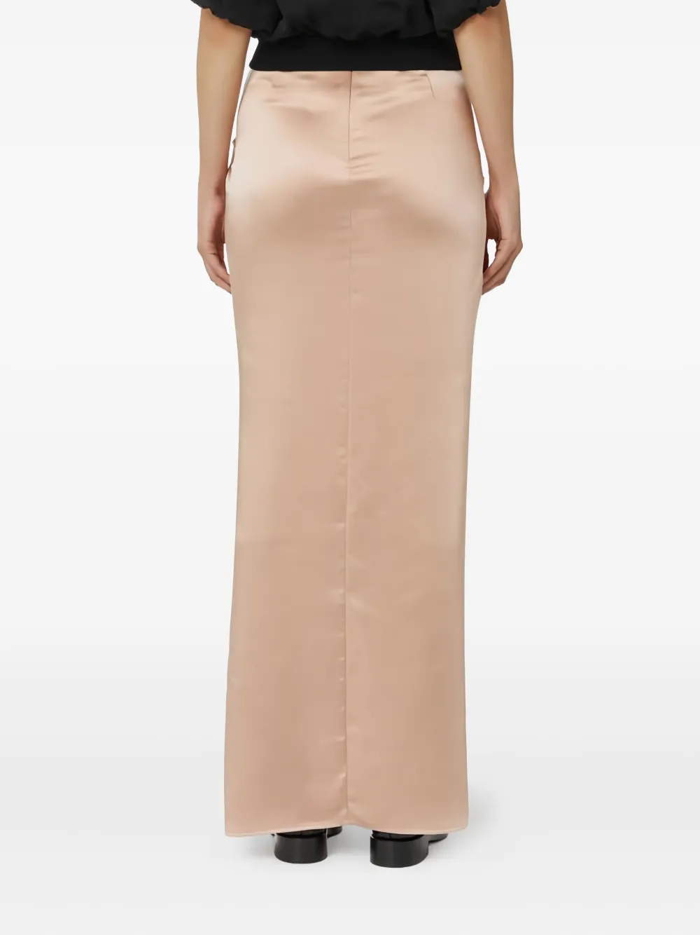 Elisabetta Franchi Horsebit wikkelrok Beige