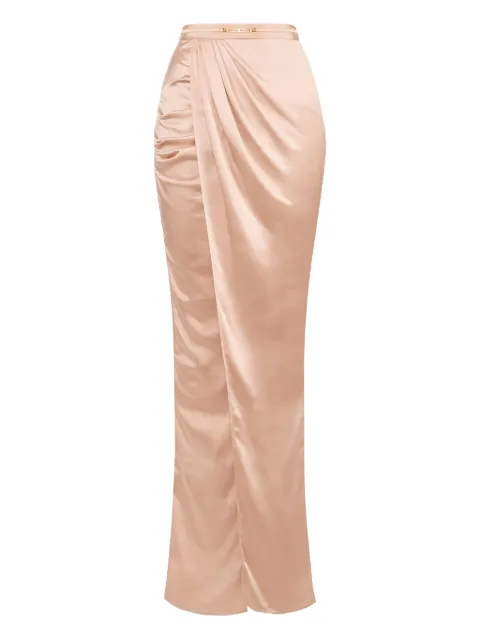 Elisabetta Franchi jewel horsebit wraparound skirt